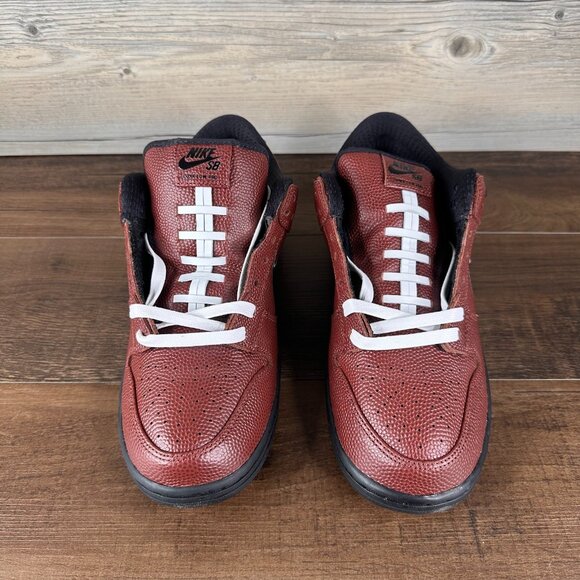 Nike x Limosine Skateboards SB Dunk Low Football Mens Size 10 Orange HJ4131 200 - Picture 4 of 9